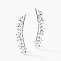 Histoire d'Or Bijoux D¿oreilles Grimpants Enza Argent Blanc Oxyde De Zirconium Hot