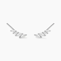 Histoire d'Or Bijoux D'oreilles Juanie Argent Blanc Oxyde De Zirconium New