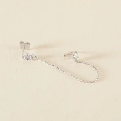 Histoire d'Or Bijoux D'oreilles Kirill Argent Blanc Oxyde De Zirconium Sale