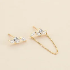 Histoire d'Or Bijoux D'oreilles Krystine Or Jaune Oxyde De Zirconium Discount