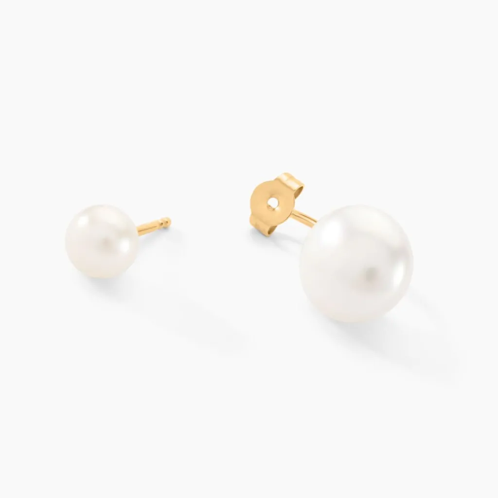 Histoire d'Or Bijoux D'oreilles Metisse Or Jaune Perle De Culture Hot