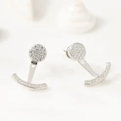 Histoire d'Or Bijoux D'oreilles Phybie Argent Blanc Oxyde De Zirconium Outlet