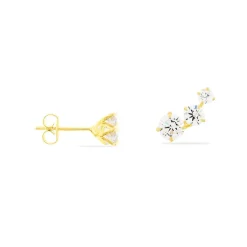 Histoire d'Or Bijoux D'oreilles Raffaele Or Jaune Oxyde De Zirconium Best