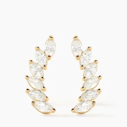 Histoire d'Or Bijoux D'oreilles Resa Or Jaune Oxyde De Zirconium