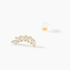 Histoire d'Or Bijoux D'oreilles Resa Or Jaune Oxyde De Zirconium