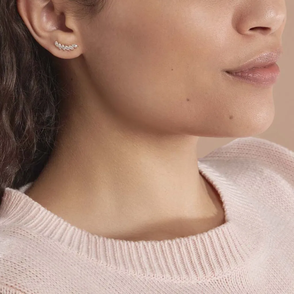 Histoire d'Or Bijoux D'oreilles Resa Or Jaune Oxyde De Zirconium