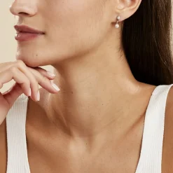 Histoire d'Or Bijoux D'oreilles Rosely Argent Blanc Outlet