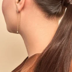 Histoire d'Or Bijoux D'oreilles Samiha Plaqué Or Jaune Oxyde De Zirconium Best