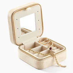 Histoire d'Or Boite à Bijou Tissu Beige Online