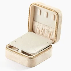 Histoire d'Or Boite à Bijou Tissu Beige Online