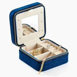 Histoire d'Or Boite à Bijou Tissu Bleu Best