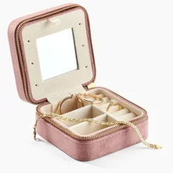 Histoire d'Or Boite à Bijou Tissu Rose Clearance