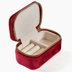 Histoire d'Or Boite à Bijou Tissu Rouge Clearance