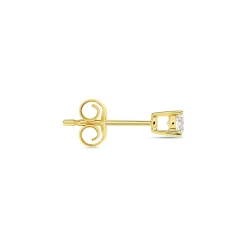 Histoire d'Or Boucle D'oreille Puce Unitaire Victoria or jaune diamant Outlet