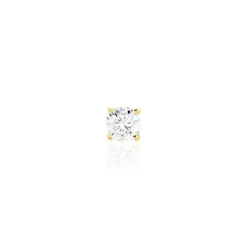 Histoire d'Or Boucle D'oreille Puce Unitaire Victoria or jaune diamant New