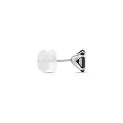 Histoire d'Or Boucle D'oreille Puce Unitaire Unitaire Or Blanc Oxyde Discount
