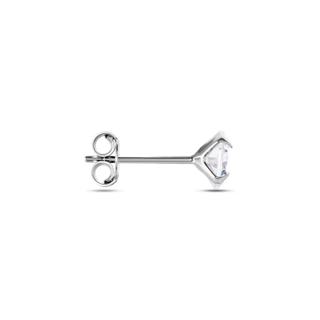 Histoire d'Or Boucle D'oreille Puce Unitaire Niels De Zirconium argent blanc oxyde Best
