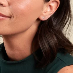 Histoire d'Or Boucle D'oreille Puce Unitaire Jodoca Or Jaune Oxyde De Zirconium Outlet