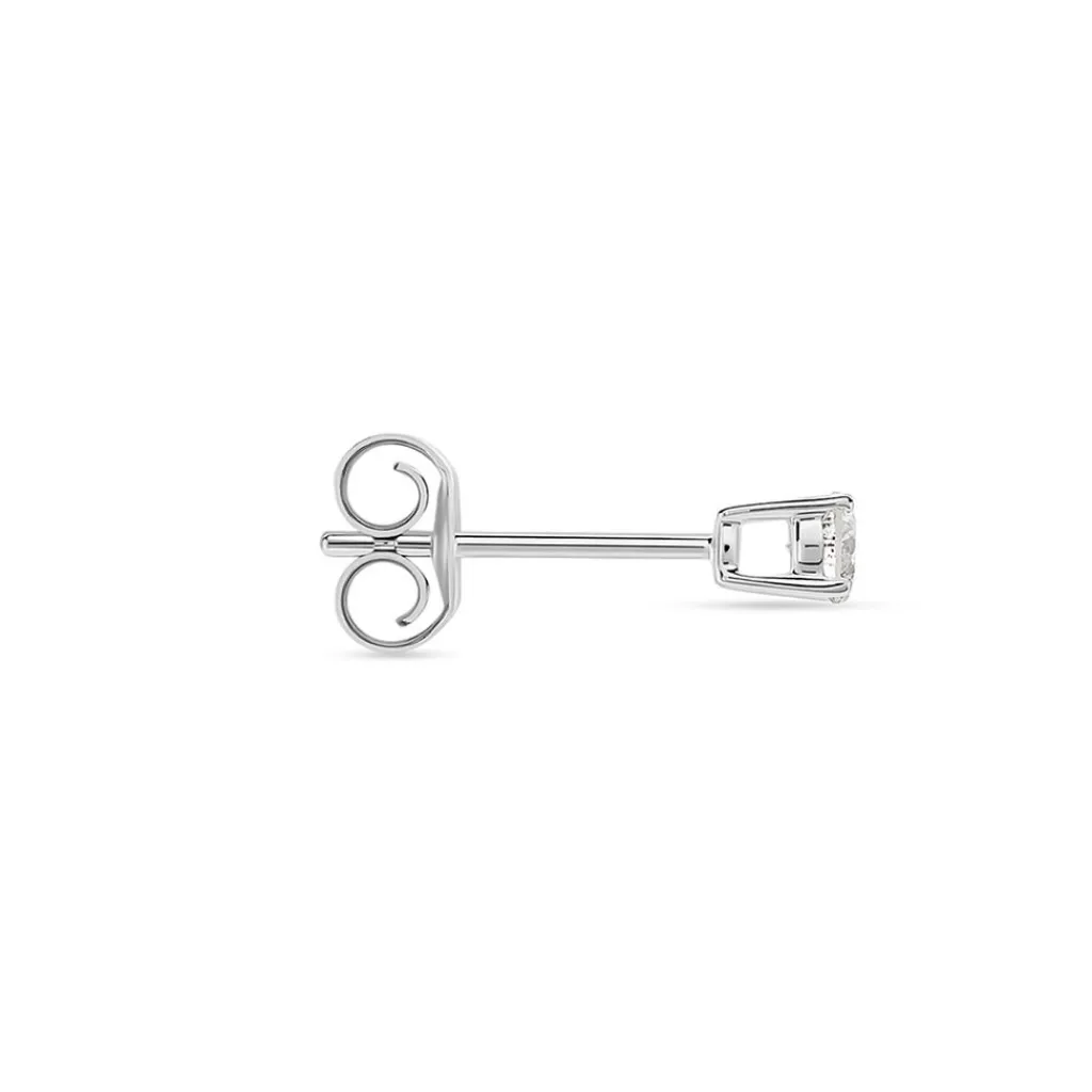 Histoire d'Or Boucle D'oreille Puce Unitaire Victoria or blanc diamant Discount