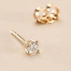 Histoire d'Or Boucle D'oreille Puce Unitaire Victoria or jaune diamant Online