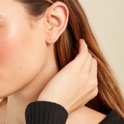 Histoire d'Or Boucle D'oreille Puce Unitaire Victoria or jaune diamant Online