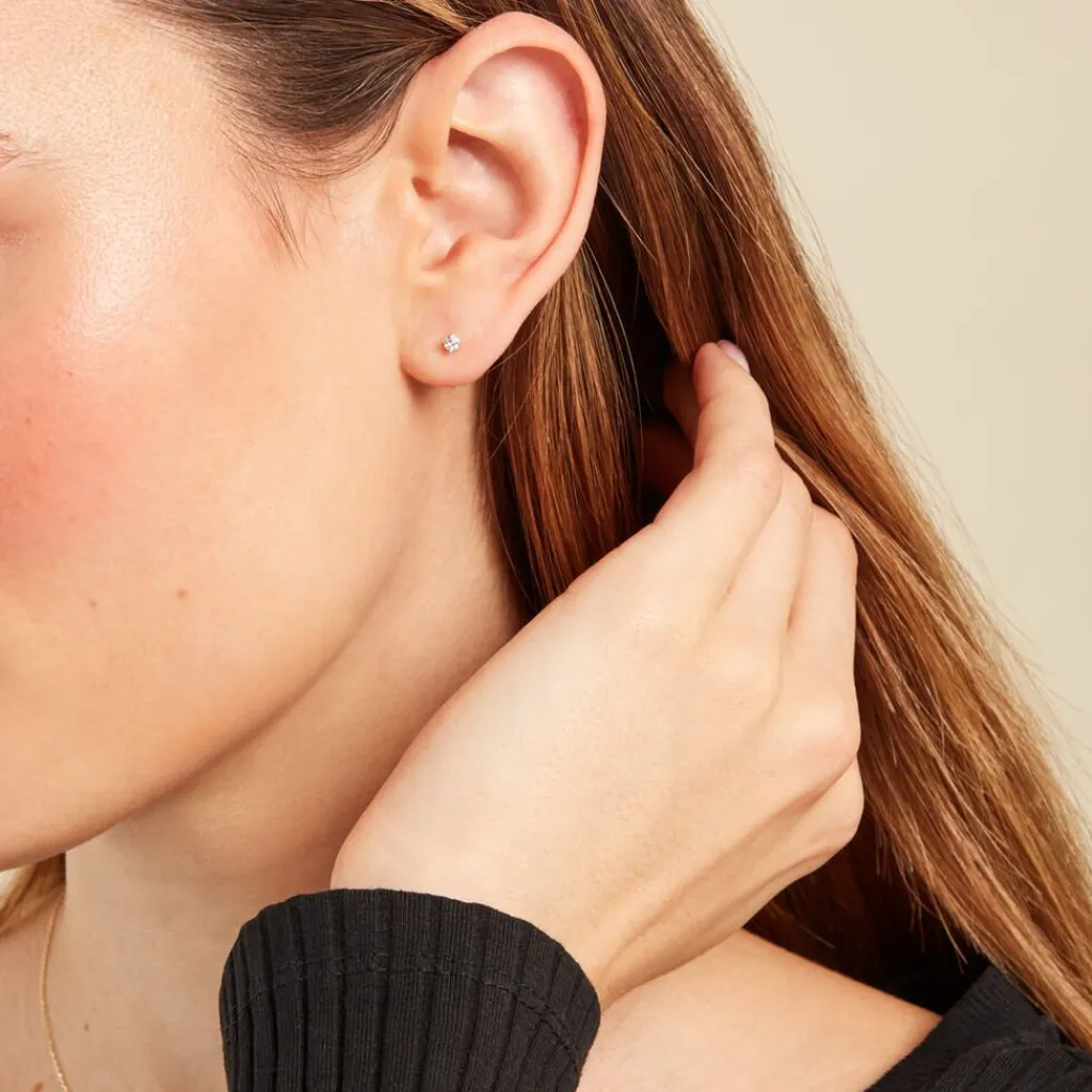 Histoire d'Or Boucle D'oreille Puce Unitaire Victoria or jaune diamant Online