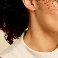 Histoire d'Or Boucle D'oreille Puces Myralie Or Blanc Diamant Outlet