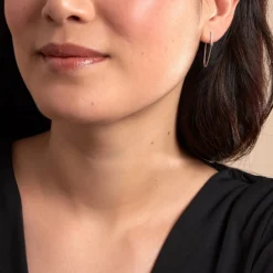 Histoire d'Or Boucle D'oreille Unitaire Barbra Or Jaune Oxyde De Zirconium Clearance