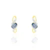 Histoire d'Or Boucles D'malia Oreilles Puces Malia Or Jaune Saphir Et Diamant Discount