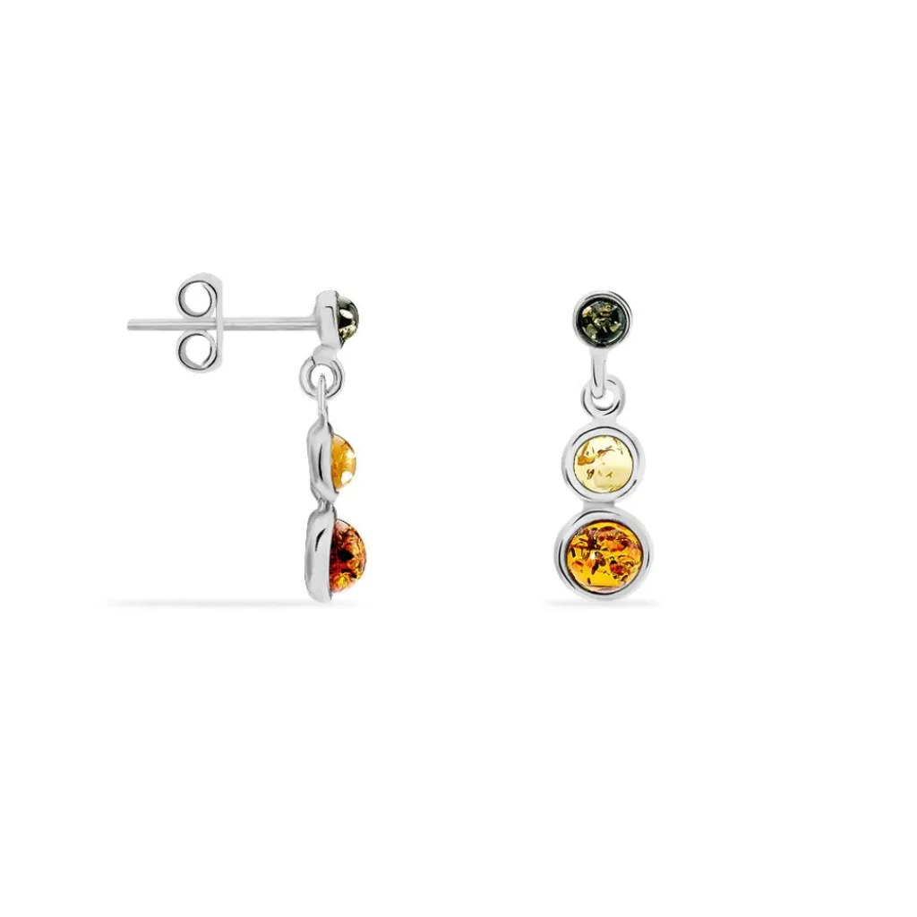 Histoire d'Or Boucles D'oreilles Argent Blanc Rosalie Ambres Hot