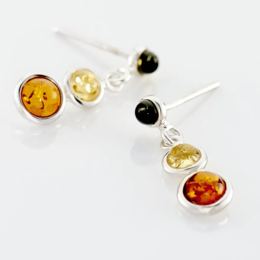 Histoire d'Or Boucles D'oreilles Argent Blanc Rosalie Ambres Hot