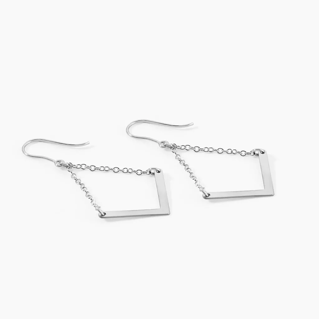 Histoire d'Or Boucles D'oreilles Argent Blanc Lakia Hot