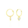 Histoire d'Or Boucles D'oreilles Chayma Or Jaune Oxyde De Zirconium Hot