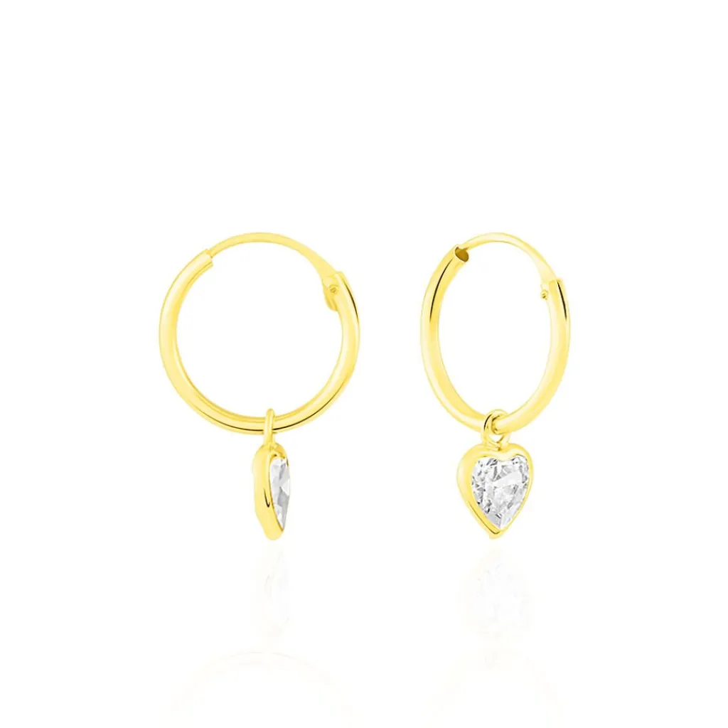 Histoire d'Or Boucles D'oreilles Chayma Or Jaune Oxyde De Zirconium Hot