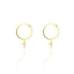 Histoire d'Or Boucles D'oreilles Chayma Or Jaune Oxyde De Zirconium Hot