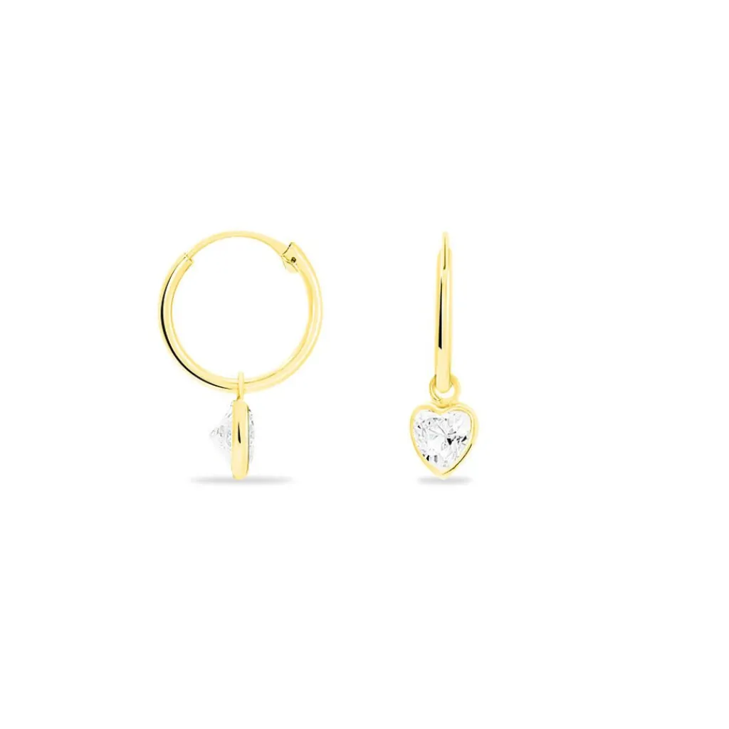 Histoire d'Or Boucles D'oreilles Chayma Or Jaune Oxyde De Zirconium Hot