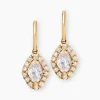 Histoire d'Or Boucles D'oreilles Collection Icone Or Jaune Diamant Synthétique