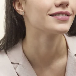 Histoire d'Or Boucles D'oreilles Dépareillées Lyana Argent Blanc Oxyde De Zirconium Hot