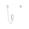 Histoire d'Or Boucles D'oreilles Dépareillées Macha Argent Blanc Oxyde De Zirconium Best