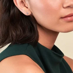 Histoire d'Or Boucles D'oreilles Dépareillées Macha Argent Blanc Oxyde De Zirconium Best