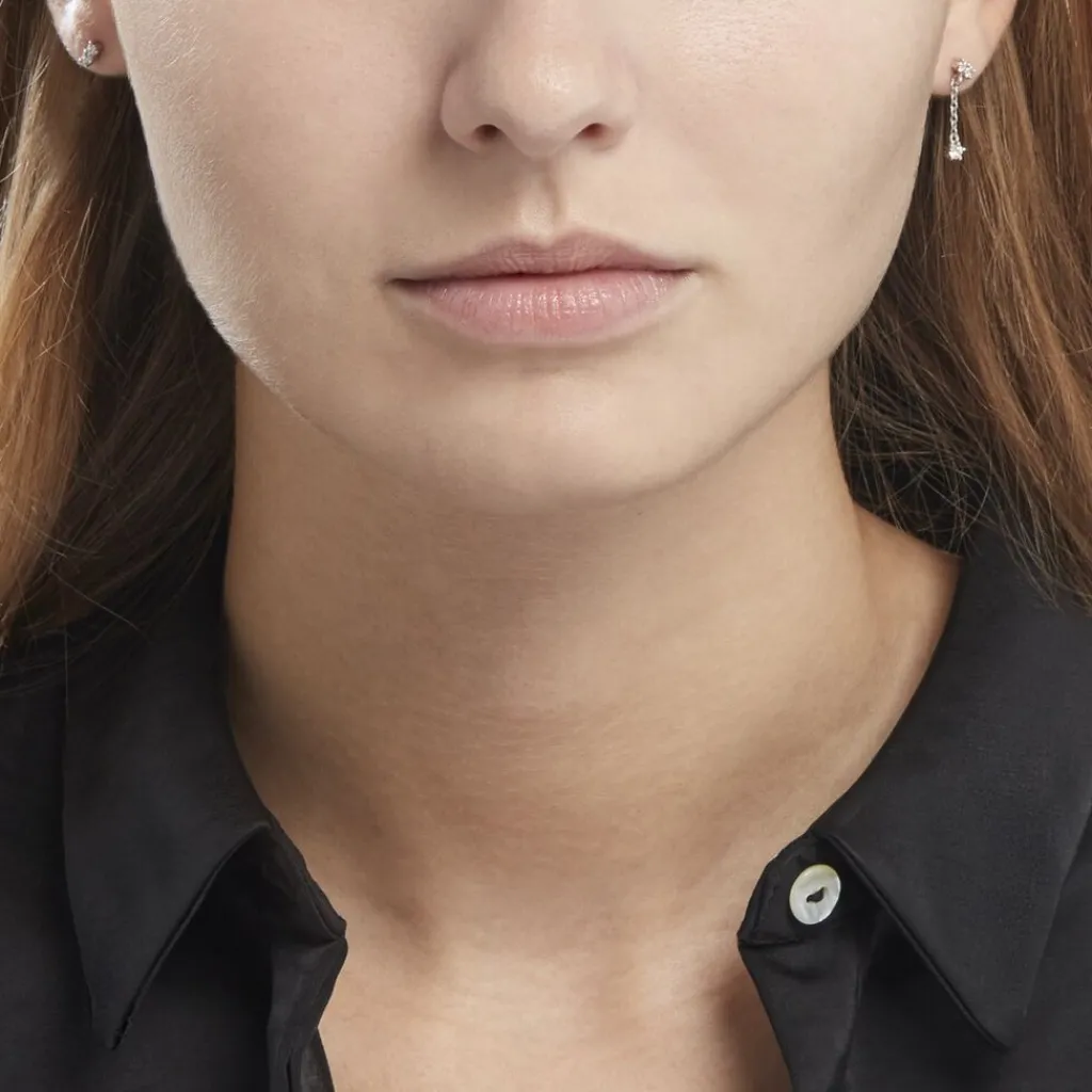 Histoire d'Or Boucles D'oreilles Dépareillées Argent Blanc Braden Oxyde De Zirconium Outlet