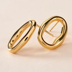 Histoire d'Or Boucles D'oreilles Gold Aura Acier Jaune Discount