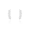 Histoire d'Or Boucles D'oreilles Grimpantes Folia Argent Blanc Best
