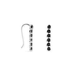 Histoire d'Or Boucles D'oreilles Grimpantes Gastoun Argent Oxyde Online