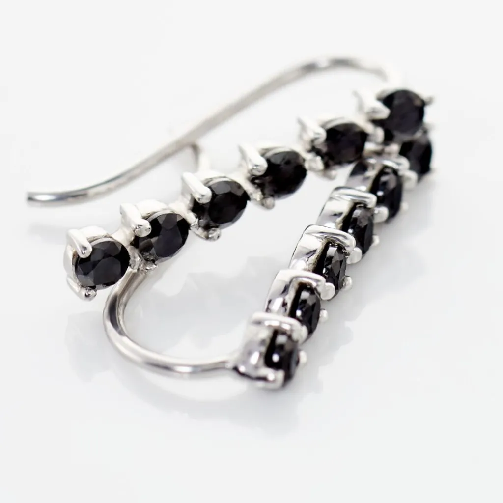 Histoire d'Or Boucles D'oreilles Grimpantes Gastoun Argent Oxyde Online