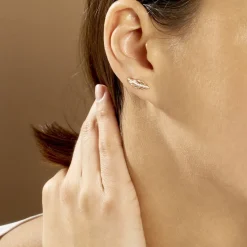 Histoire d'Or Boucles D'oreilles Grimpantes Hanae Plaqué Or Jaune Best