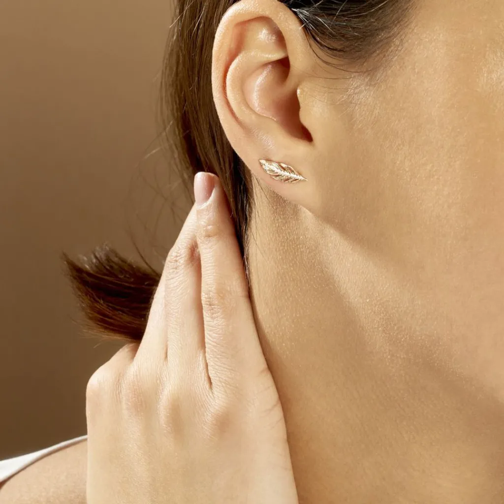 Histoire d'Or Boucles D'oreilles Grimpantes Hanae Plaqué Or Jaune Best