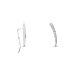 Histoire d'Or Boucles D'oreilles Grimpantes Argent Blanc Solvic Oxydes De Zirconium Online