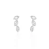 Histoire d'Or Boucles D'oreilles Grimpantes Elohane Argent Blanc Oxyde De Zirconium Clearance
