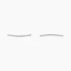 Histoire d'Or Boucles D'oreilles Grimpantes Fadoua Or Blanc Diamants Clearance